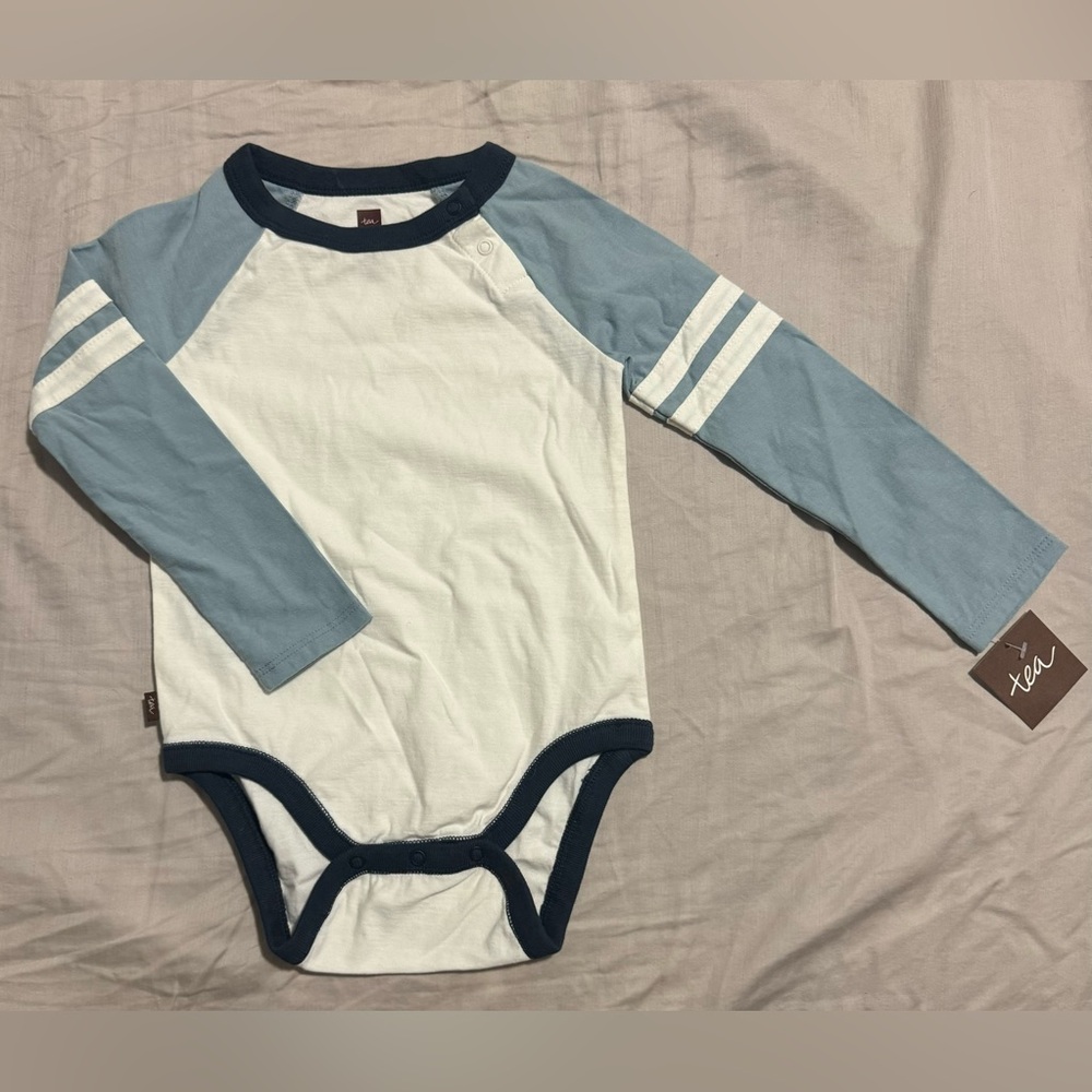 Tea Collection Navy and Light Blue Kids Bodysuit